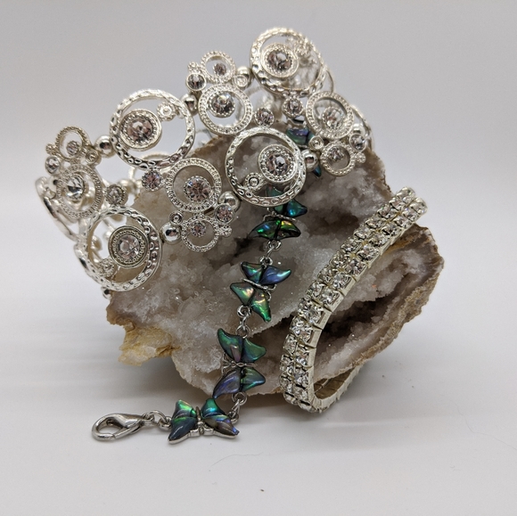 Jewelry - Bundle of 3 Silver Bracelets!